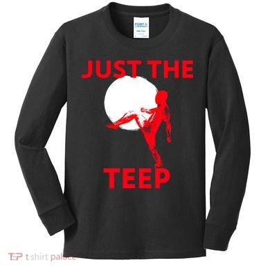 Just The Teep Muay Thai Kick Pun Mma Jiujitsu Boxing Cool Gift Kids Long Sleeve Shirt