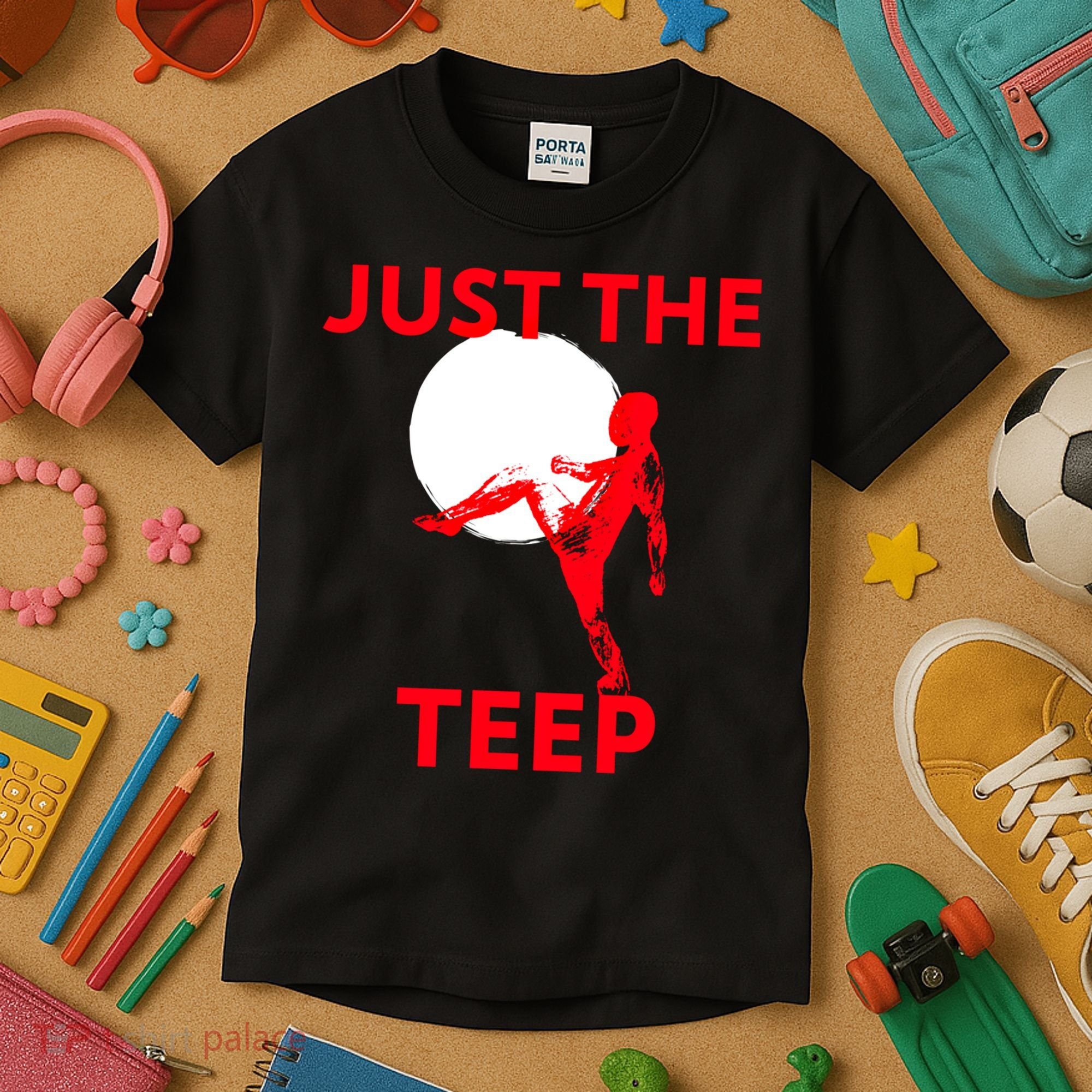 Just The Teep Muay Thai Kick Pun Mma Jiujitsu Boxing Cool Gift Kids T-Shirt