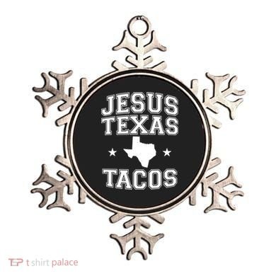 Jesus Texas Tacos Flag State US Vintage Longhorn Texas Retro Ornament
