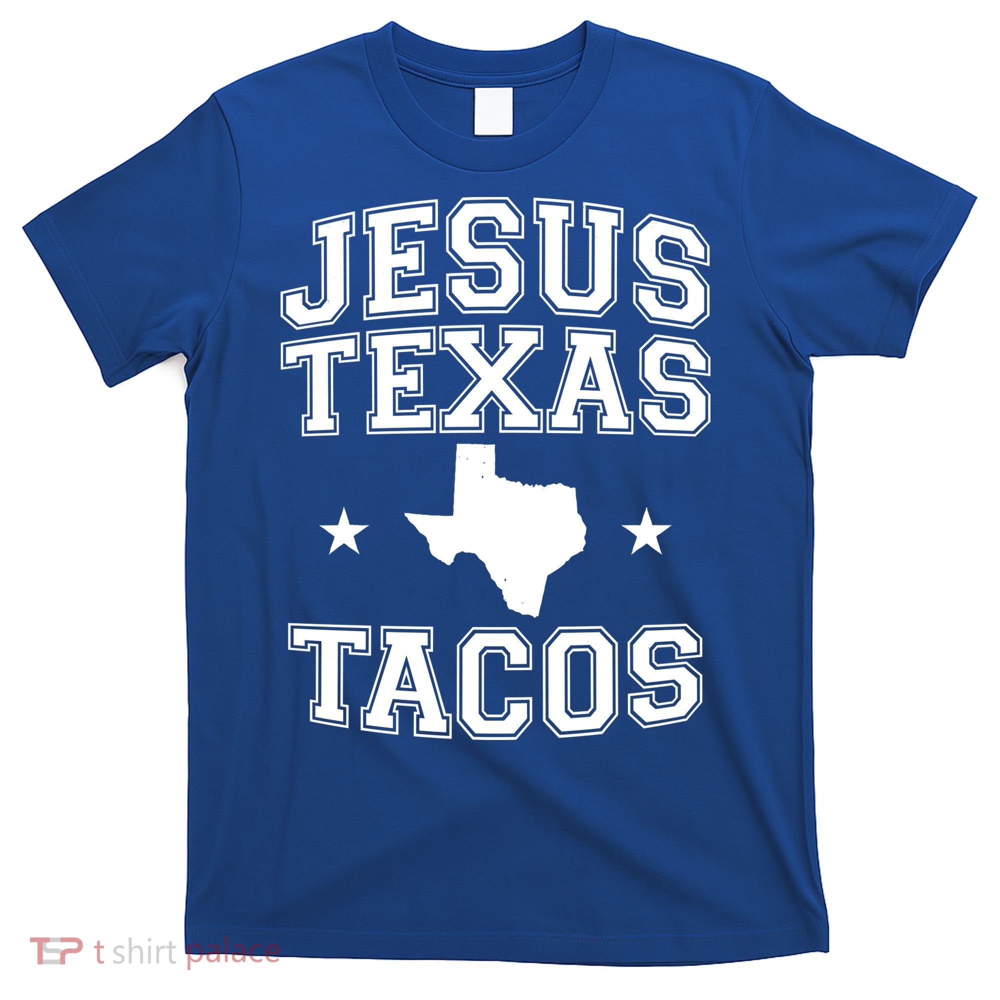 Jesus Texas Tacos Flag State US Vintage Longhorn Texas Retro T-Shirt