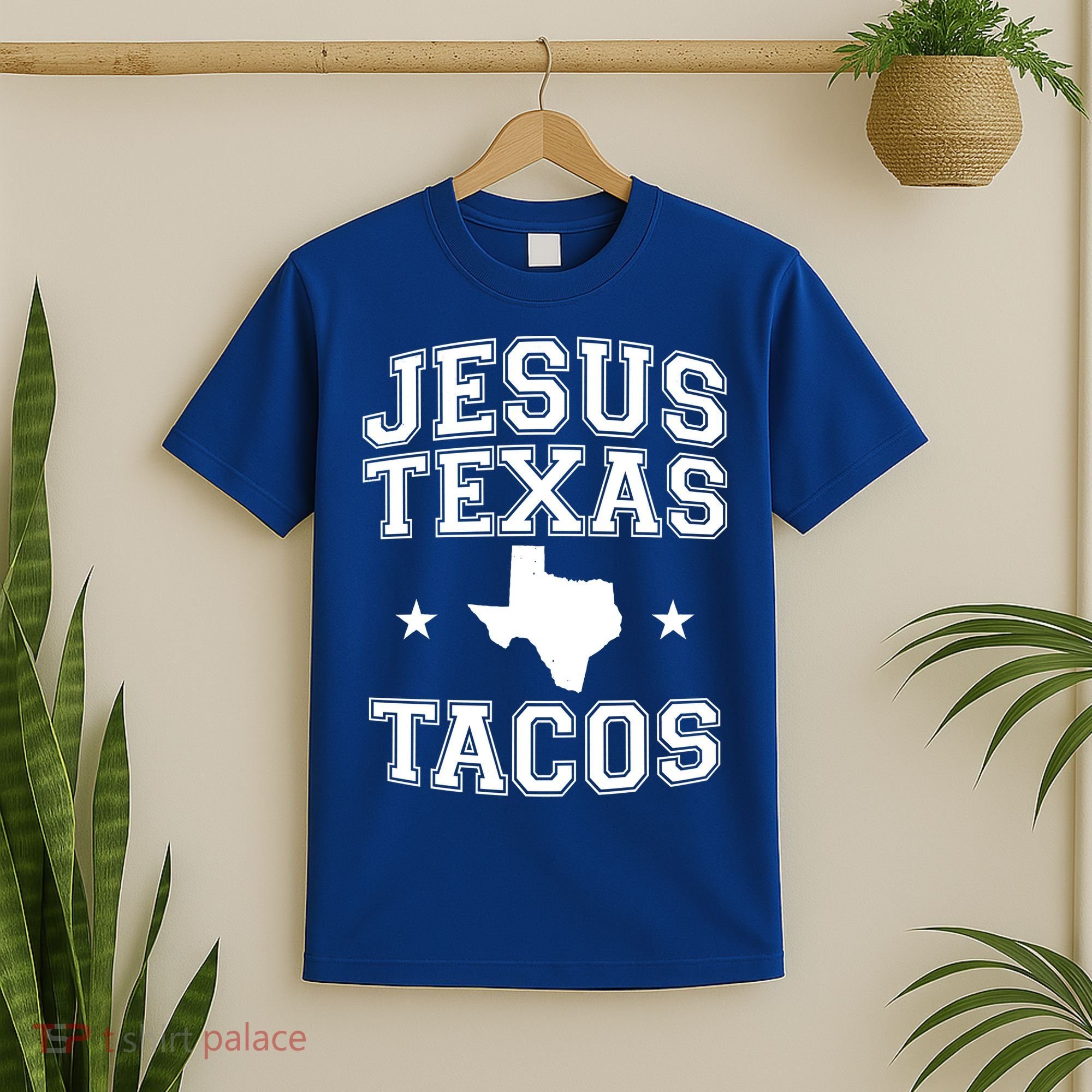 Jesus Texas Tacos Flag State US Vintage Longhorn Texas Retro T-Shirt