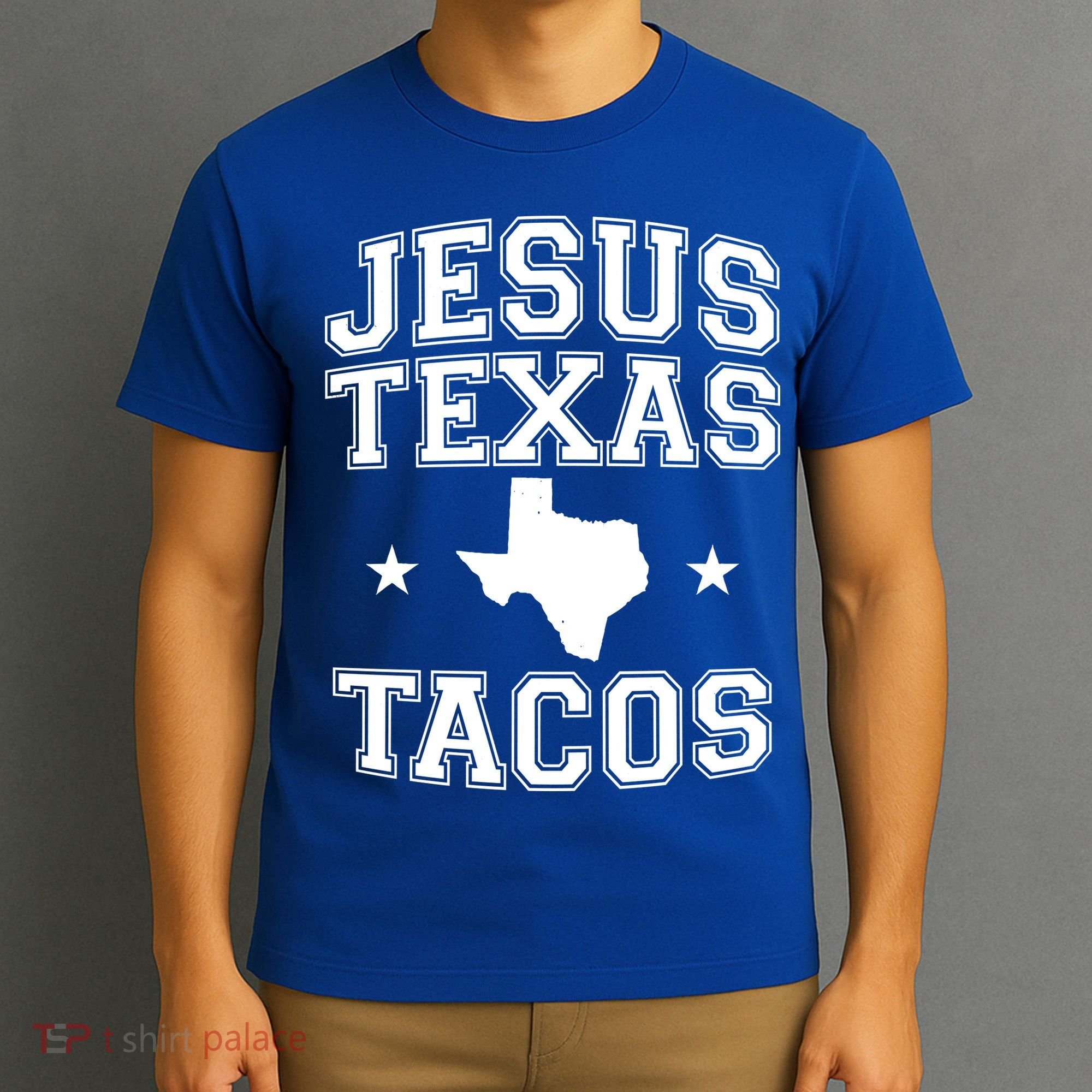 Jesus Texas Tacos Flag State US Vintage Longhorn Texas Retro T-Shirt