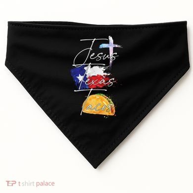 Jesus Texas Tacos USA-Made Doggie Bandana