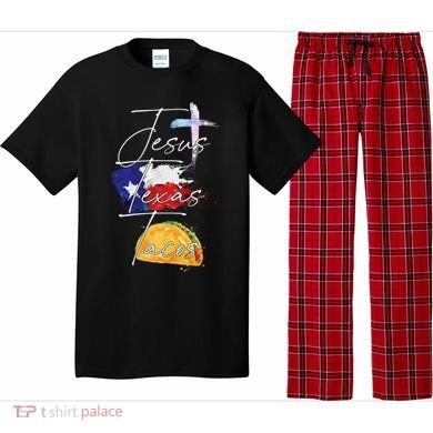 Jesus Texas Tacos Pajama Set