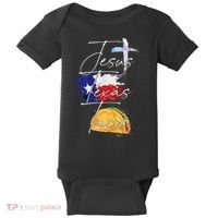 Jesus Texas Tacos Baby Bodysuit thumb 0