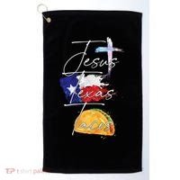 Jesus Texas Tacos Golf Towel thumb 0