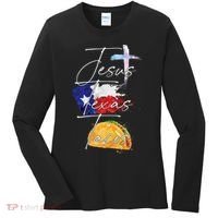Jesus Texas Tacos Women's Long Sleeve Shirt thumb 0