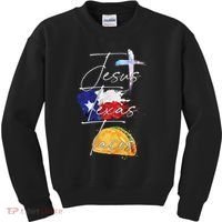 Jesus Texas Tacos Kids Sweatshirt thumb 0