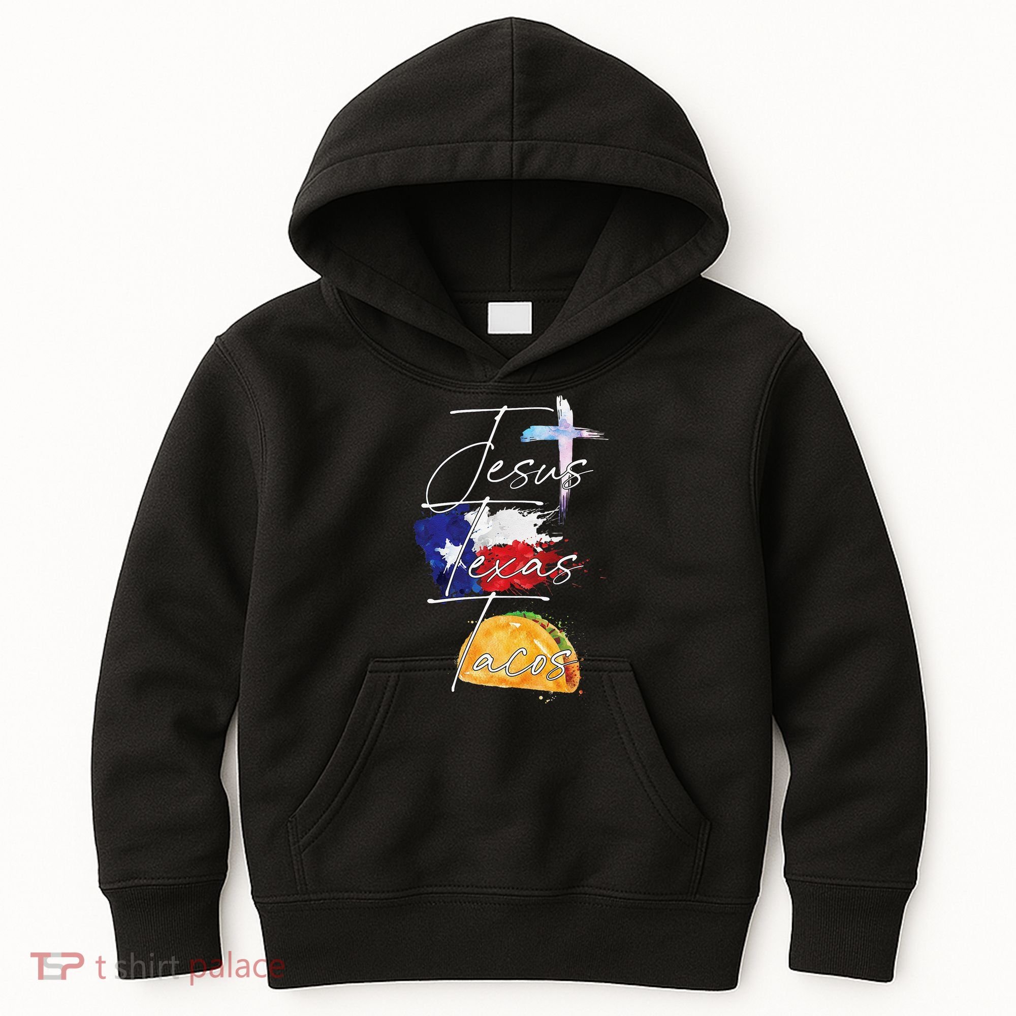 Jesus Texas Tacos Kids Hoodie