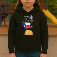 Jesus Texas Tacos Kids Hoodie thumb 3
