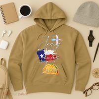 Jesus Texas Tacos Hoodie thumb 3