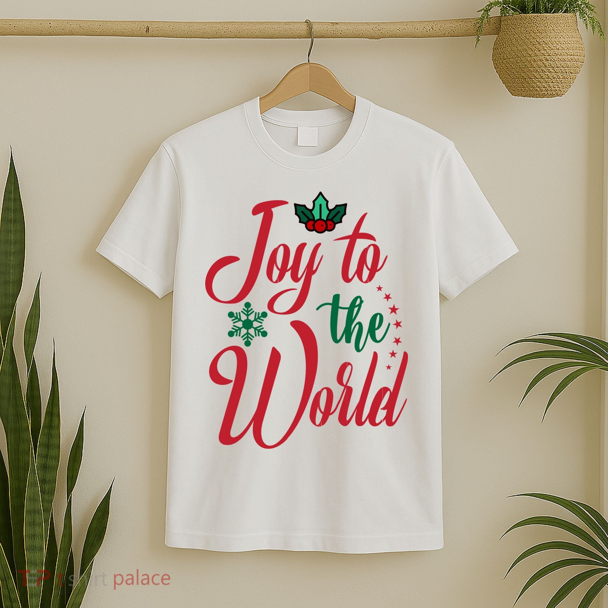 Joy To The World Christian Christmas Jesus Birth Gift T-Shirt