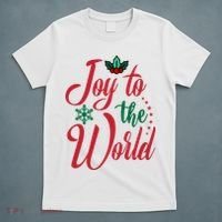 Joy To The World Christian Christmas Jesus Birth Gift T-Shirt thumb 5