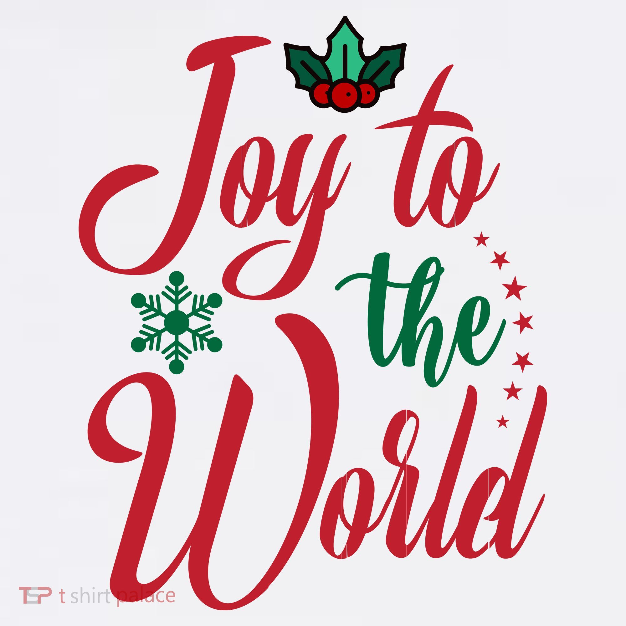 Joy To The World Christian Christmas Jesus Birth Gift T-Shirt