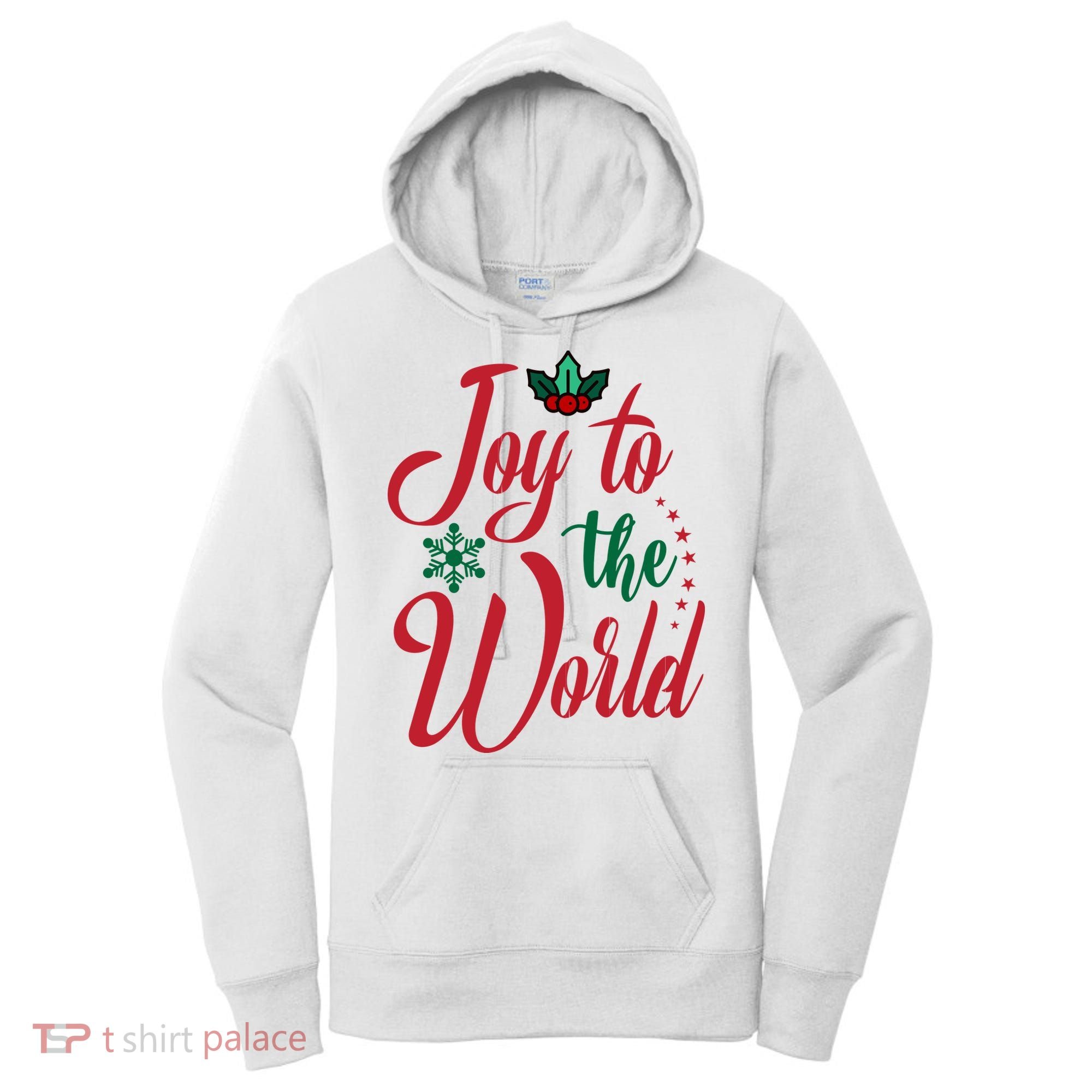 Joy To The World Christian Christmas Jesus Birth Gift Women's Hoodie