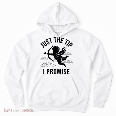 Just The Tip I Promise Funny Cupid Hoodie