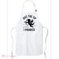 Just The Tip I Promise Funny Cupid Apron thumb 0
