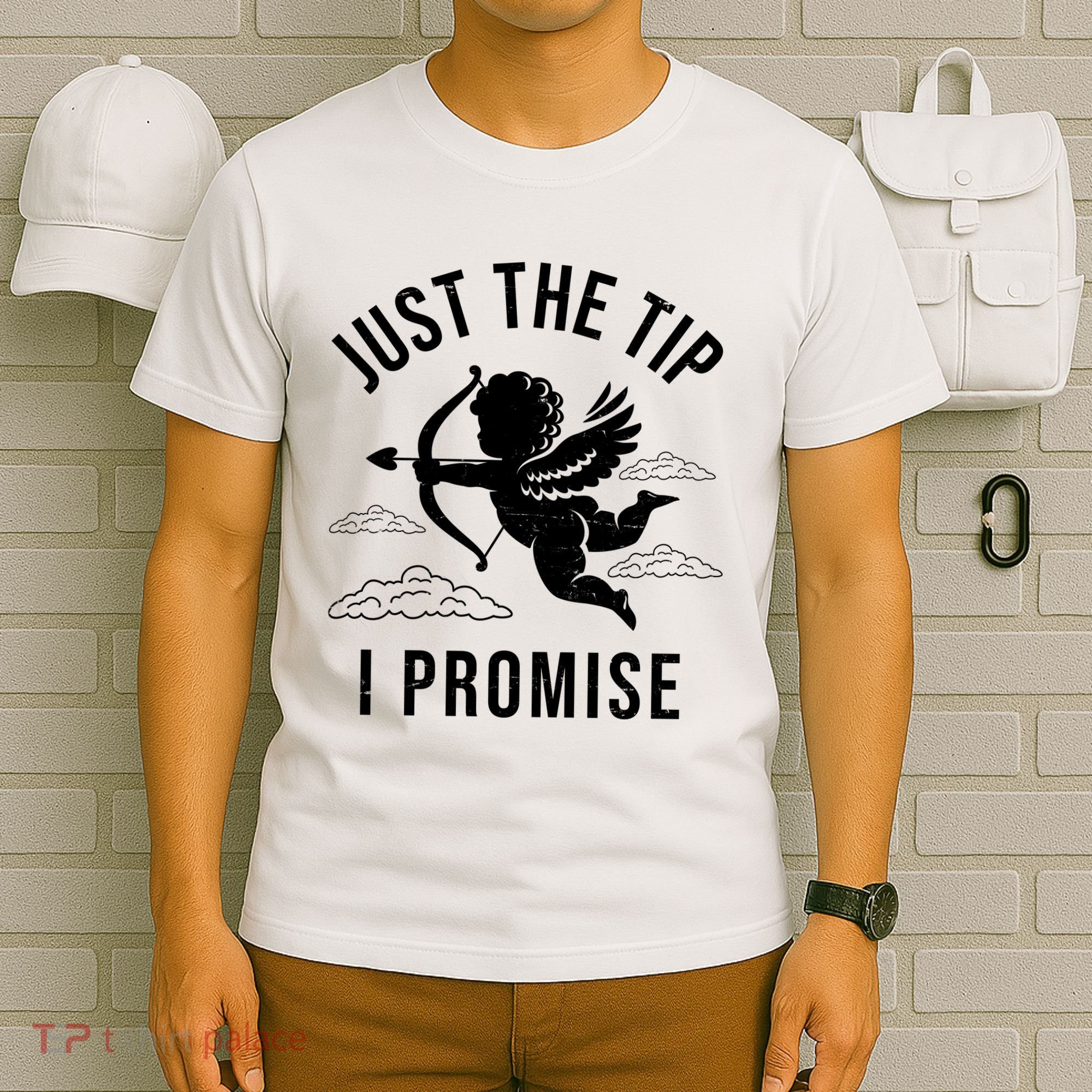 Just The Tip I Promise Funny Cupid T-Shirt