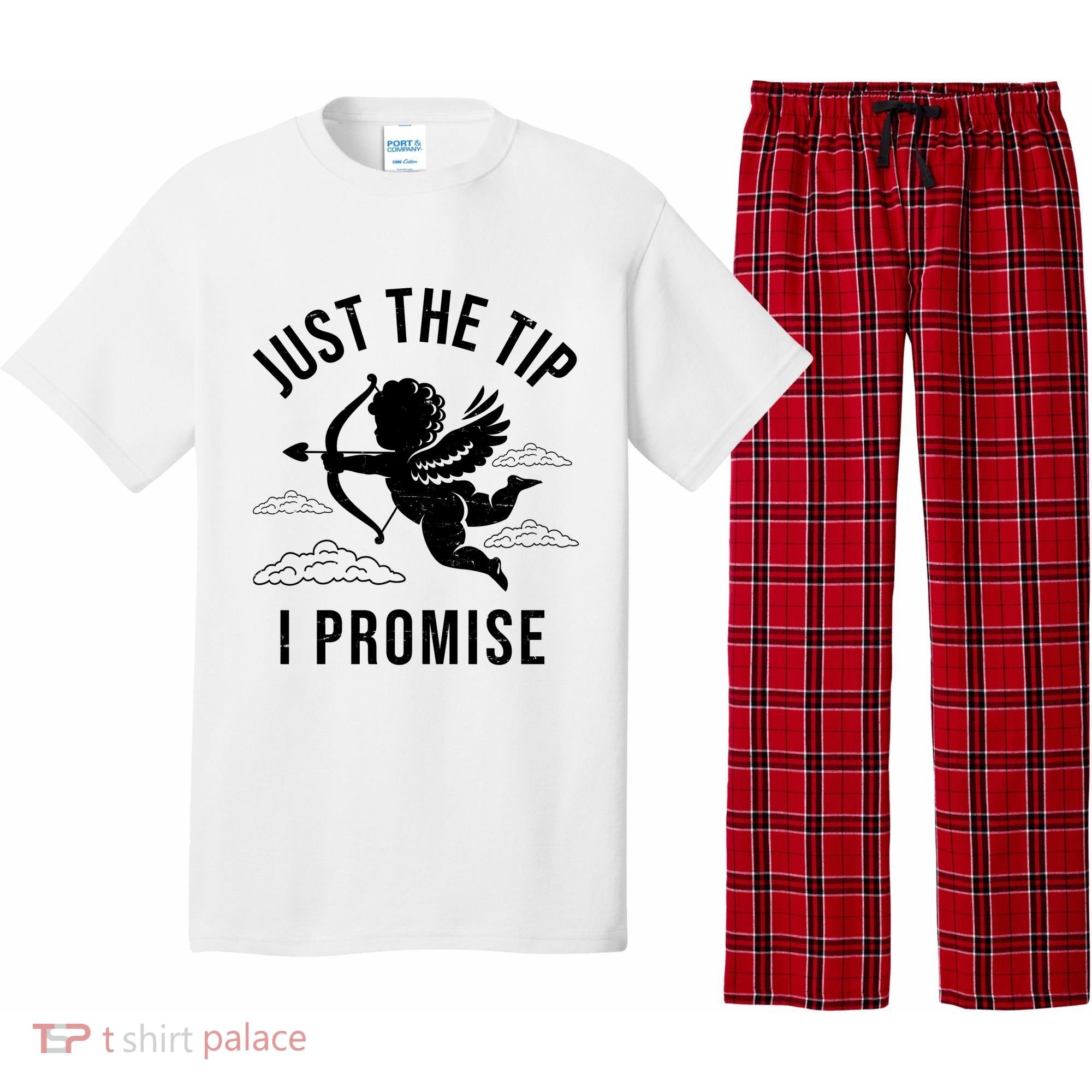 Just The Tip I Promise Funny Cupid Pajama Set