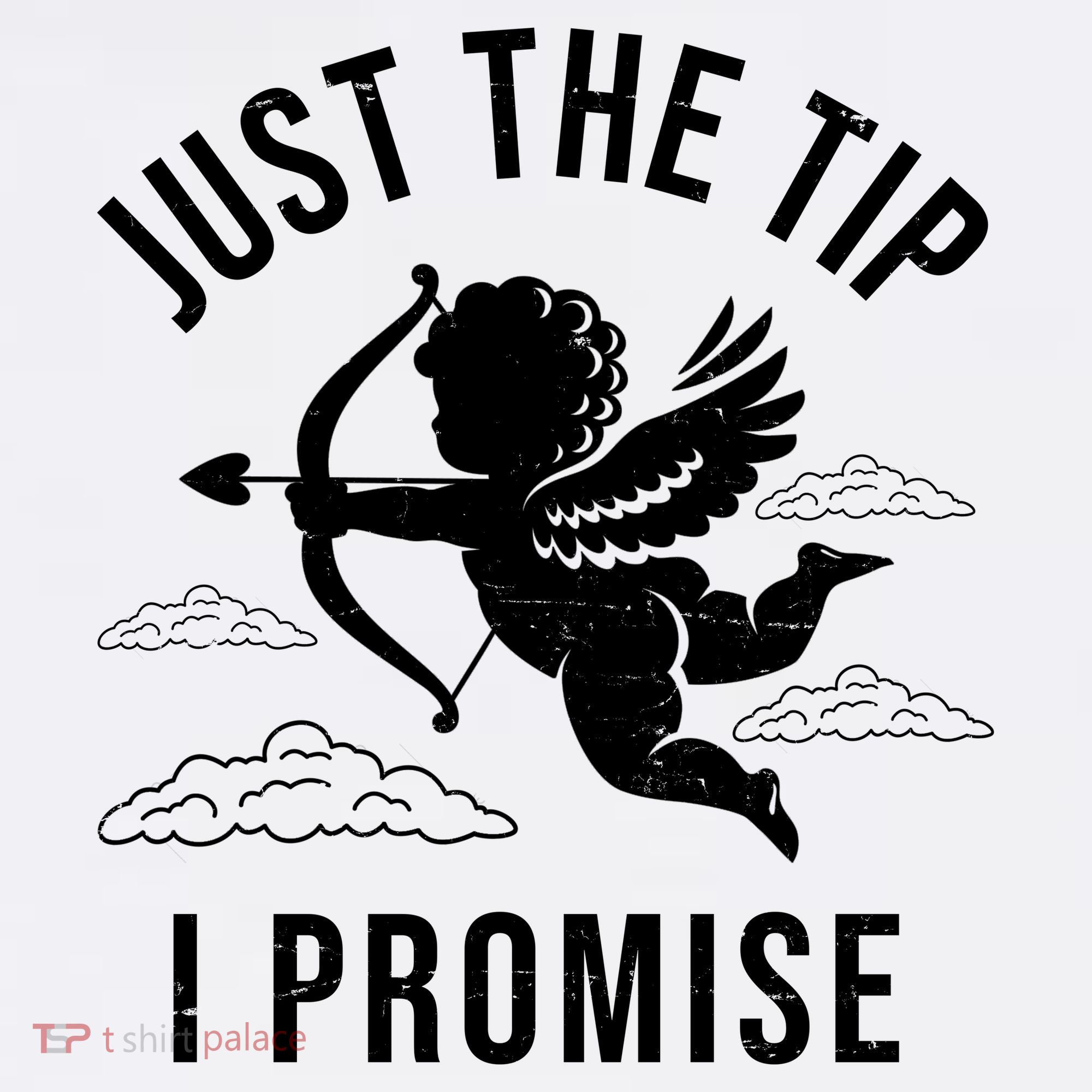 Just The Tip I Promise Funny Cupid Mousepad