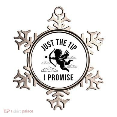 Just The Tip I Promise Funny Cupid Ornament