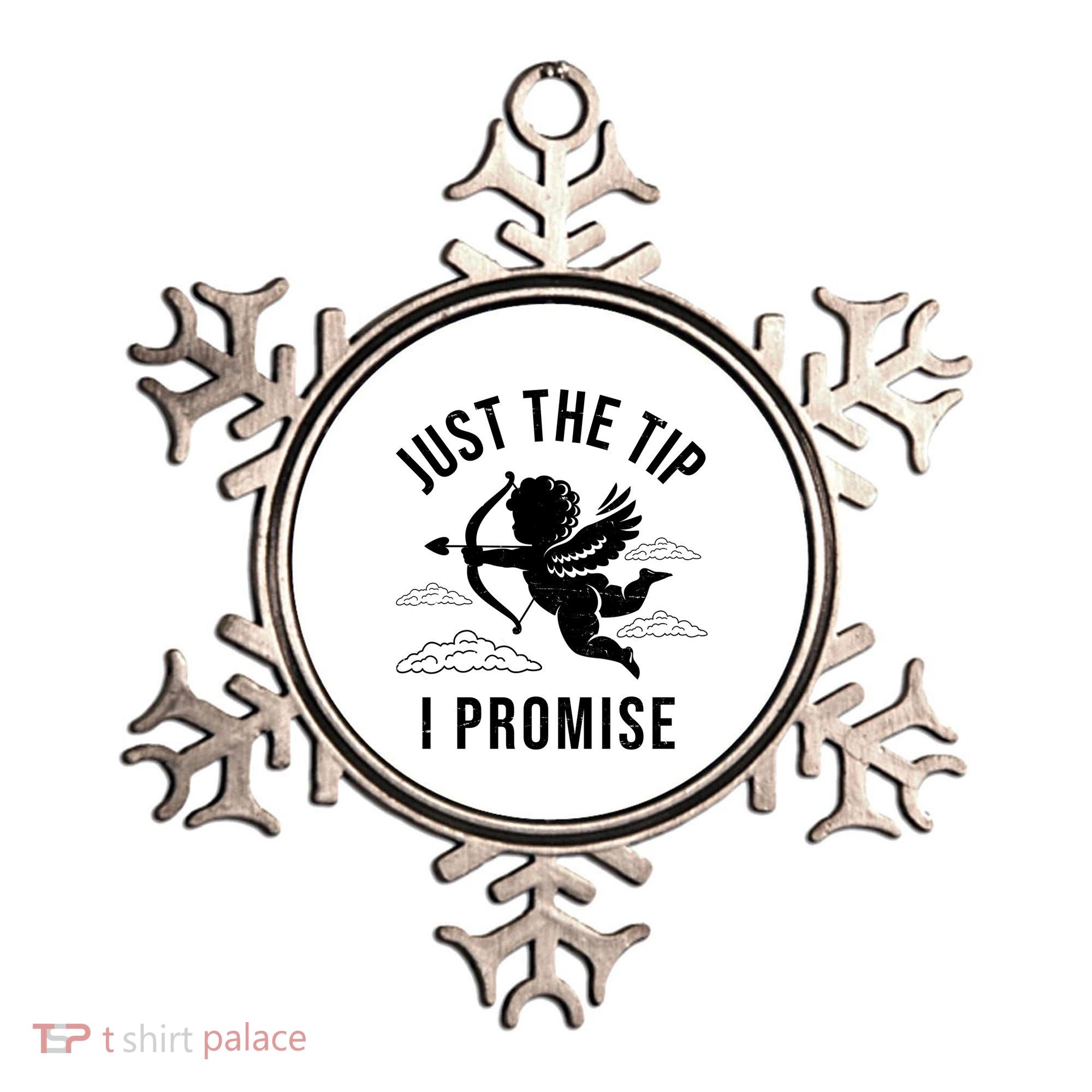 Just The Tip I Promise Funny Cupid Ornament