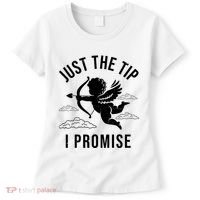 Just The Tip I Promise Funny Cupid Women's T-Shirt thumb 0
