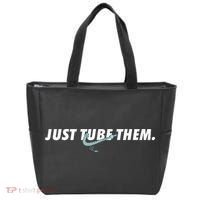 Just Tube Them Pulmonologist Respiratory Therapist Tote Bag thumb 0