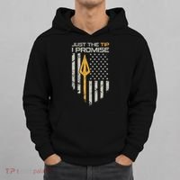 Just The Tip I Promise Funny Bow Hunter Archery Broadhead Hoodie thumb 0