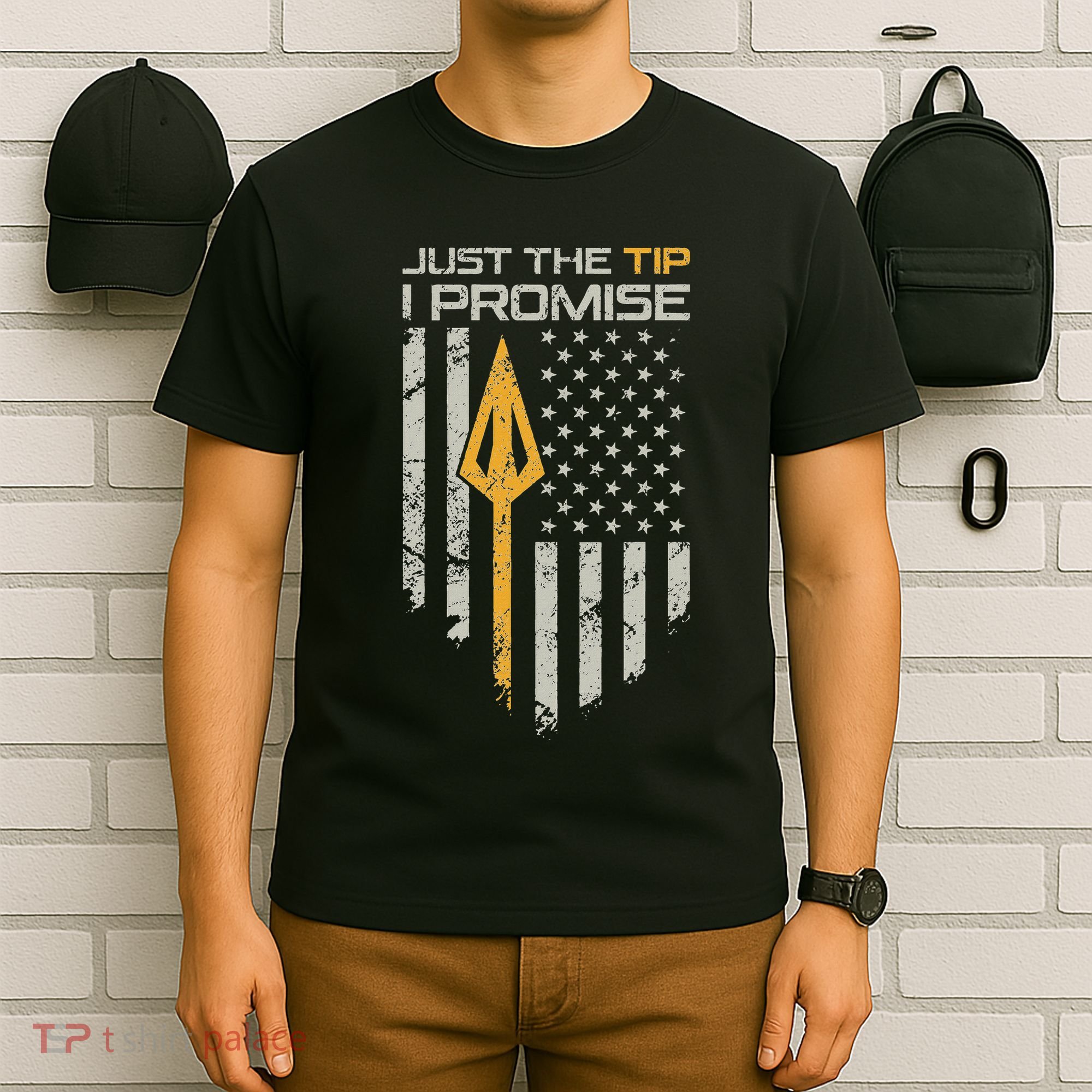 Just The Tip I Promise Funny Bow Hunter Archery Broadhead T-Shirt
