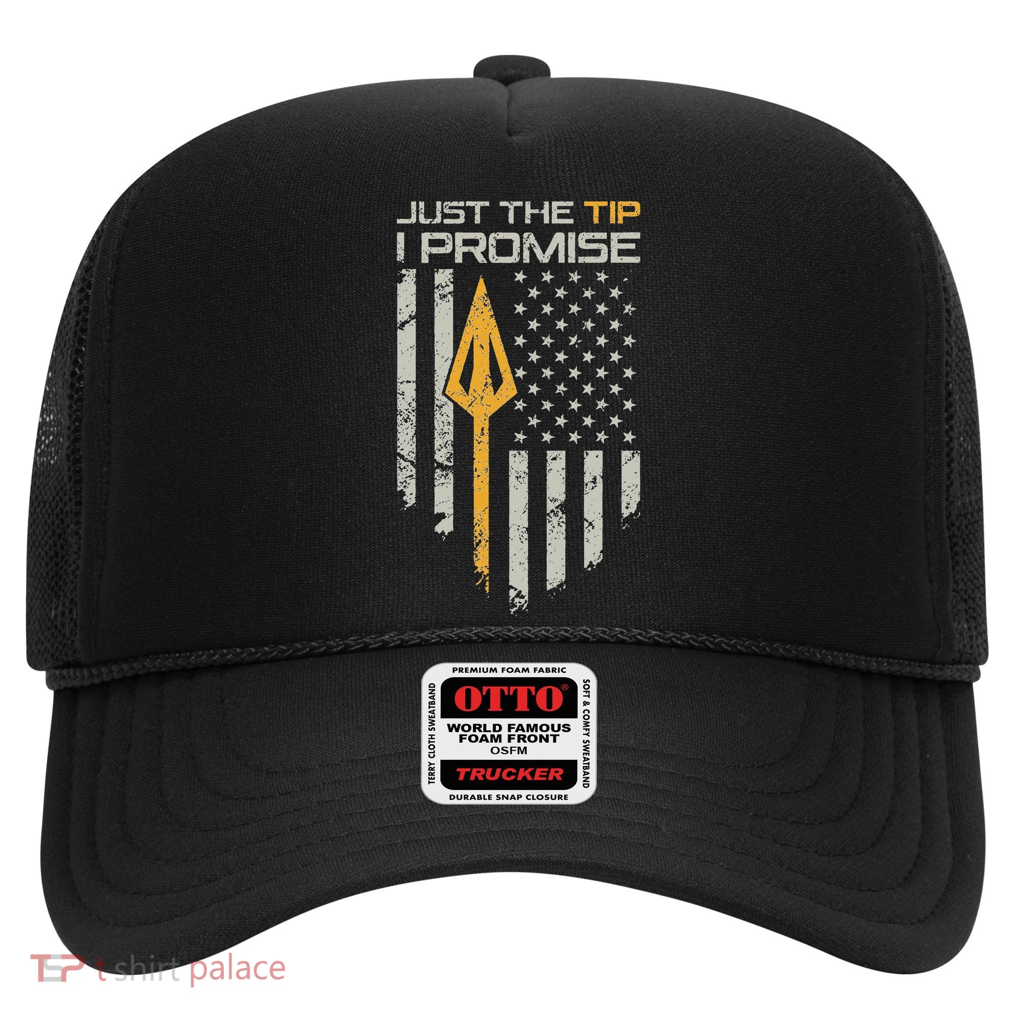 Just The Tip I Promise Funny Bow Hunter Archery Broadhead Hat