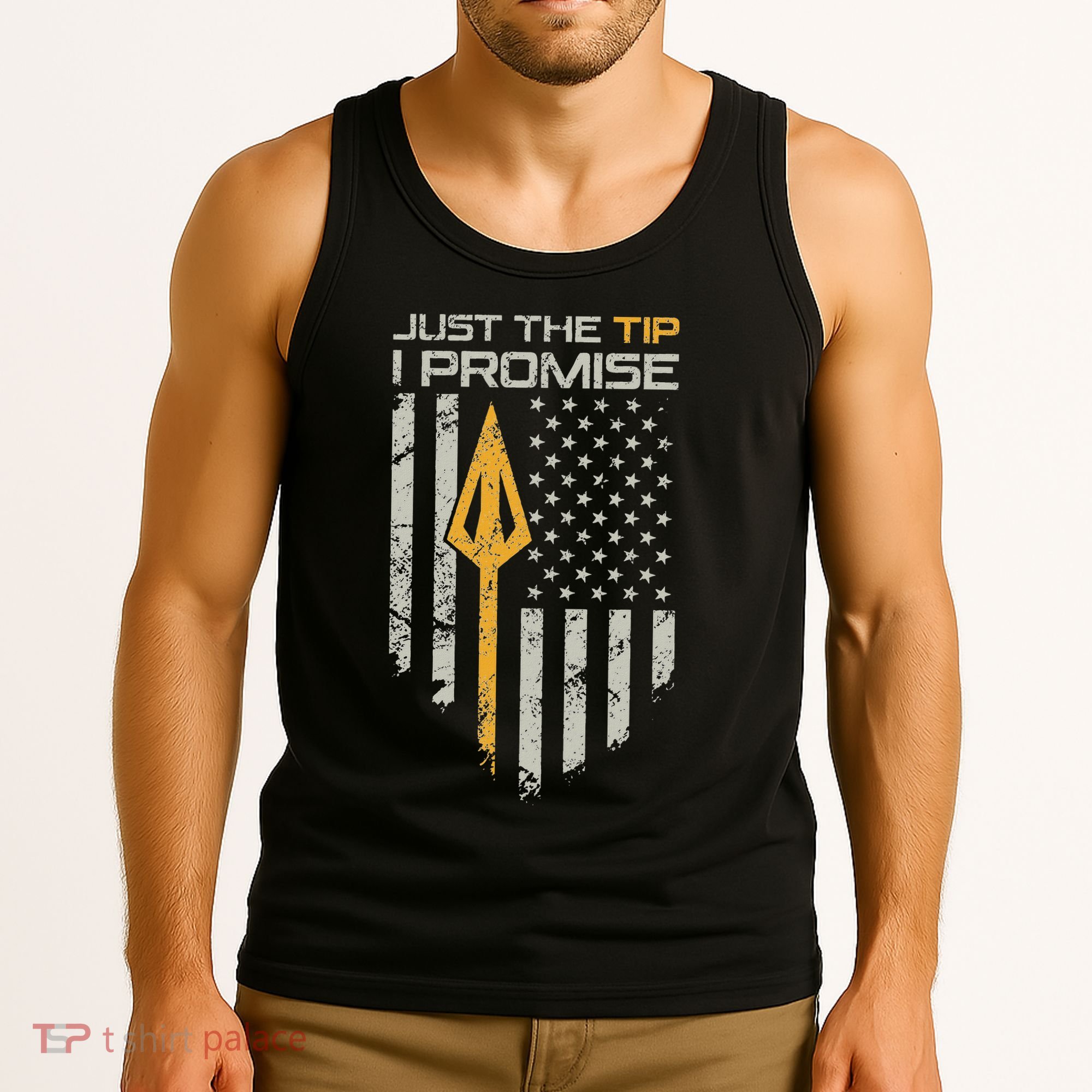 Just The Tip I Promise Funny Bow Hunter Archery Broadhead Tank Top