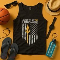 Just The Tip I Promise Funny Bow Hunter Archery Broadhead Tank Top thumb 4