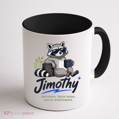 Jimothy The Trash Panda Funny Racoon Meme Coffee Mug back