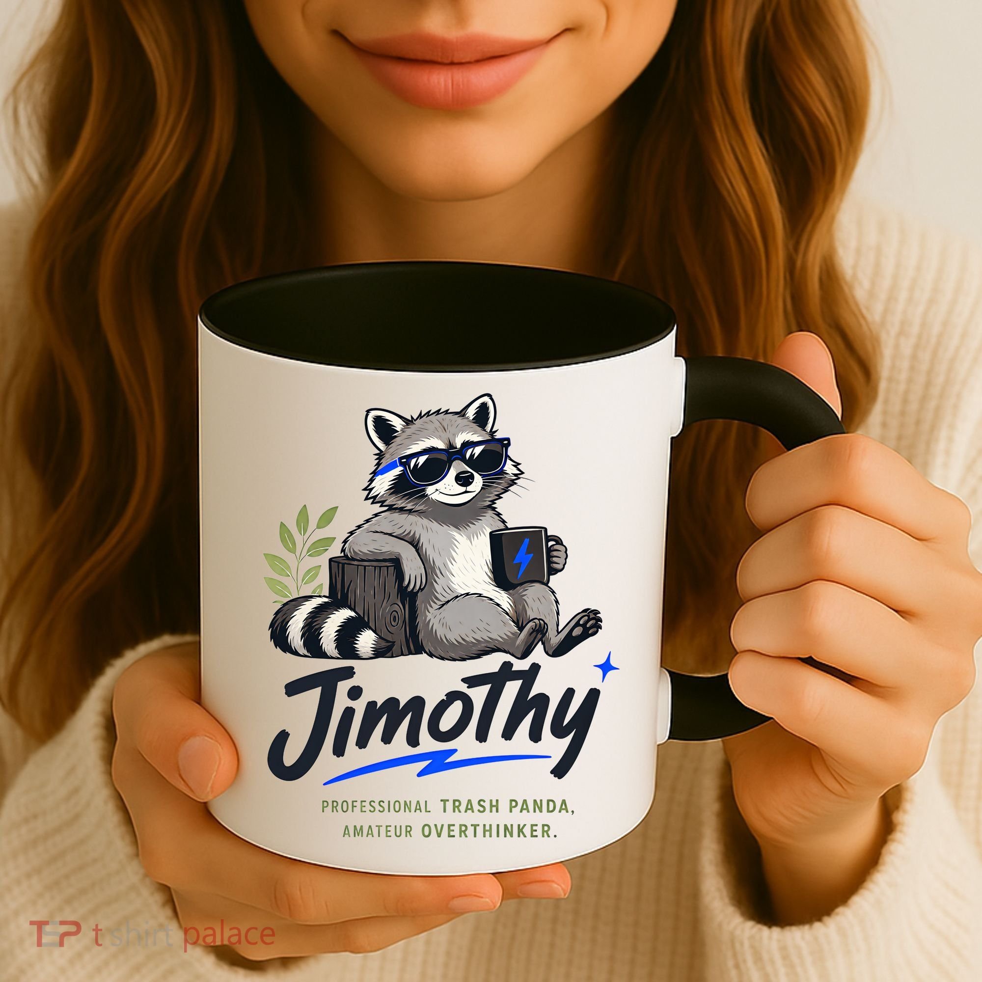 Jimothy The Trash Panda Funny Racoon Meme Coffee Mug