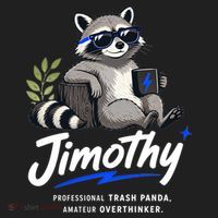Jimothy The Trash Panda Funny Racoon Meme Beanie thumb 2