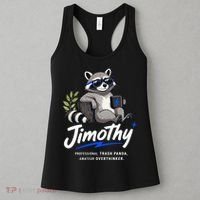 Jimothy The Trash Panda Funny Racoon Meme Women's Tank Top thumb 3