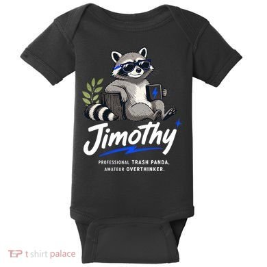 Jimothy The Trash Panda Funny Racoon Meme Baby Bodysuit