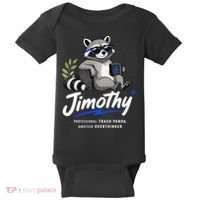 Jimothy The Trash Panda Funny Racoon Meme Baby Bodysuit thumb 0