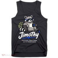 Jimothy The Trash Panda Funny Racoon Meme Tank Top thumb 0