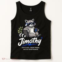 Jimothy The Trash Panda Funny Racoon Meme Tank Top thumb 2