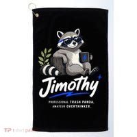 Jimothy The Trash Panda Funny Racoon Meme Golf Towel thumb 0