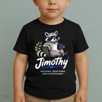 Jimothy The Trash Panda Funny Racoon Meme Toddler T-Shirt thumb 2