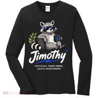 Jimothy The Trash Panda Funny Racoon Meme Women's Long Sleeve Shirt thumb 0
