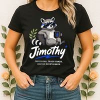 Jimothy The Trash Panda Funny Racoon Meme Women's T-Shirt thumb 2