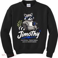 Jimothy The Trash Panda Funny Racoon Meme Kids Sweatshirt thumb 0