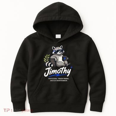 Jimothy The Trash Panda Funny Racoon Meme Kids Hoodie