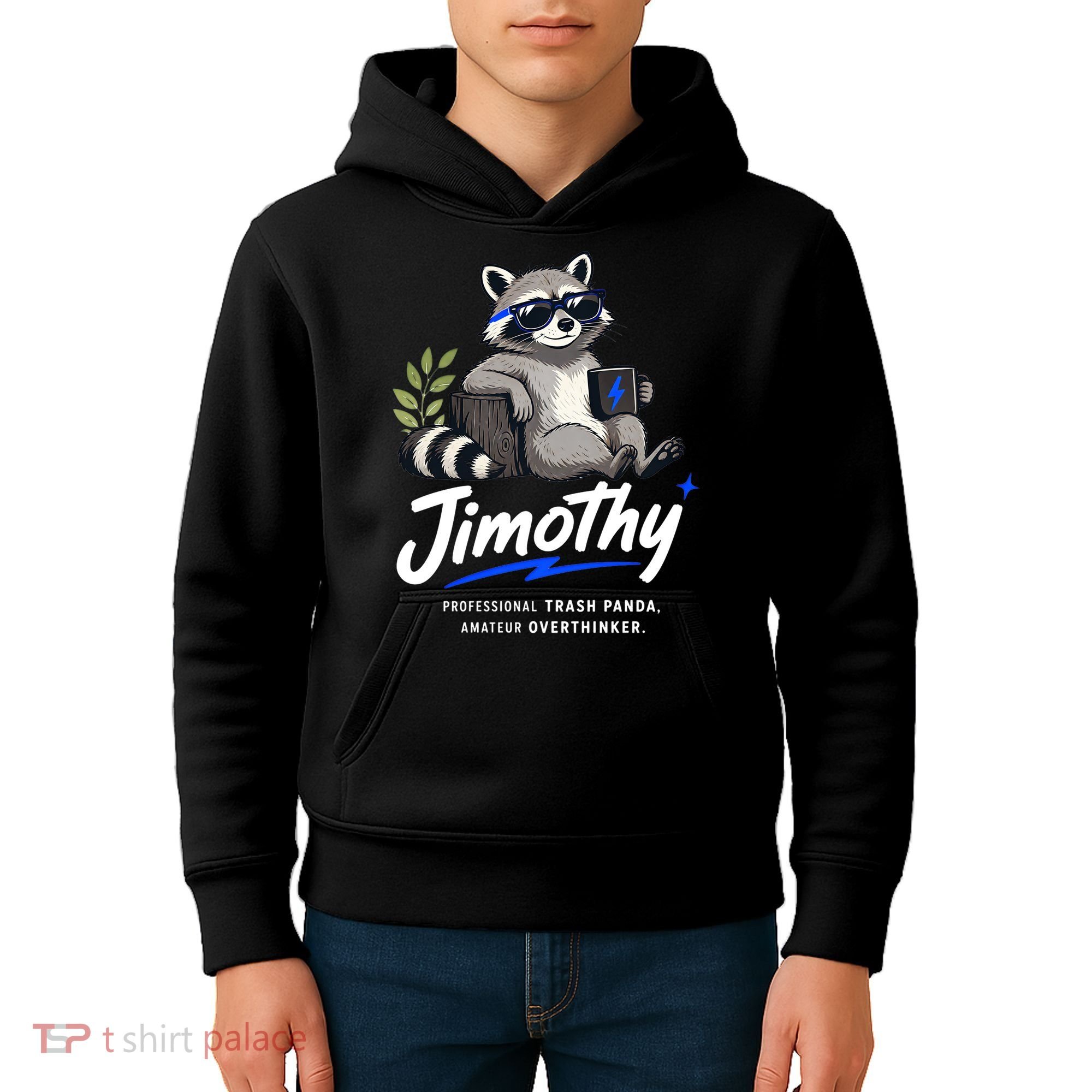 Jimothy The Trash Panda Funny Racoon Meme Kids Hoodie