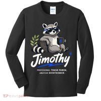 Jimothy The Trash Panda Funny Racoon Meme Kids Long Sleeve Shirt thumb 0