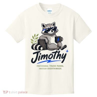 Jimothy The Trash Panda Funny Racoon Meme Kids T-Shirt